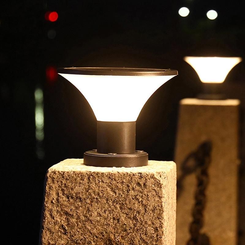 7W Warm Neutral White Outdoor Solar Power LED All in One Garden Lighting, Rechargeable IP65 Aluminum Waterproof Round Square Yard Lights. New Decoration Lamps