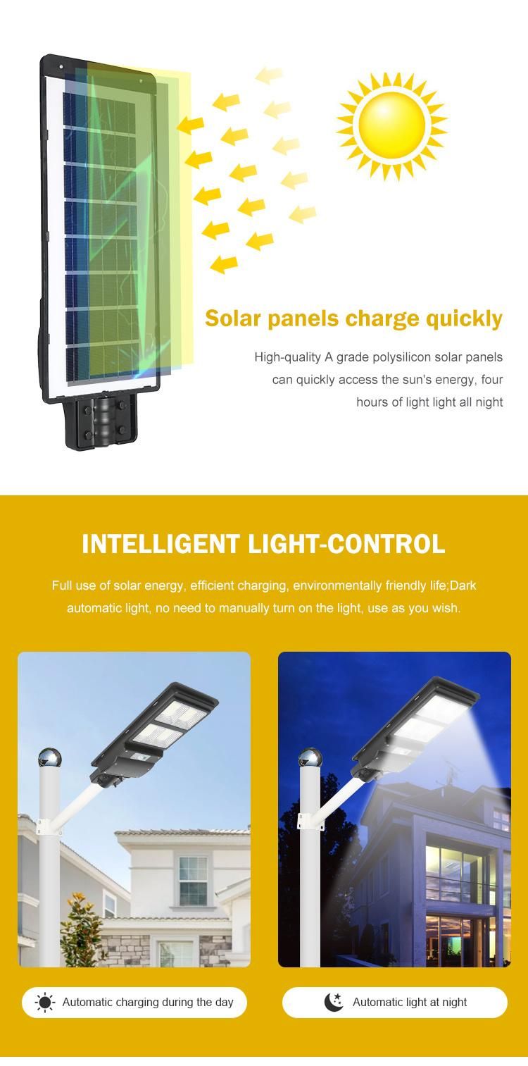 Factory Price Automatic Garden Outdoor SMD IP65 90W 120W All in One Solar LED Street Light