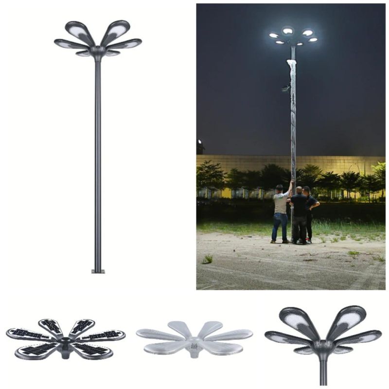 LED Luminaria Fixture Aluminum Housing Outdoor IP65 100W Solar Power LED Street Light for Plaza Parking Lot