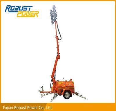 6X480W SAA Certified Four Folded Hydraulic Mast Mobile Lighting Tower