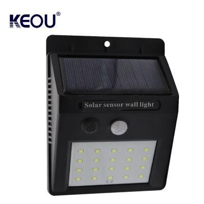 New Bright Factory LED Lighting Outdoor Motion Sensor Intelligent Surface Mounted SMD Solar Wall Light with IP65