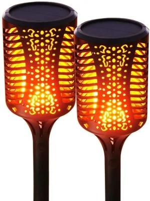 New 99LEDs Solar Torch Flame Lights with Factory Private Mould
