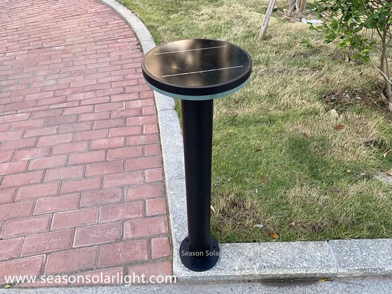 High Lumen Ce European Style Garden Light Bright LED Bollard Light with 5W Solar Panel System