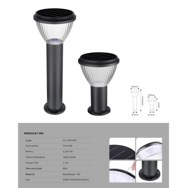 High Lumen Ningbo Shenzhen Guangzhou Outdoor Solar Pathway Lights Garden