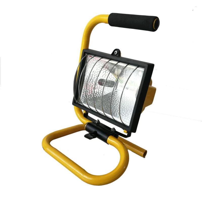 Tripod Halogen Floodlight 2X 500W, Without Light Source, Old Traditional Tripod Floor Flood Light, Outdoor Flood Lamp