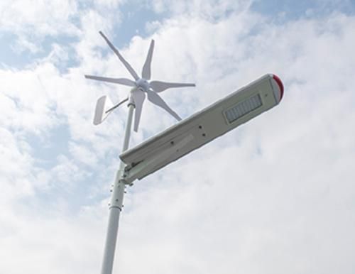 300W Wind Turbine Hybrid and Solar Power Outdoor LED Street Lighting