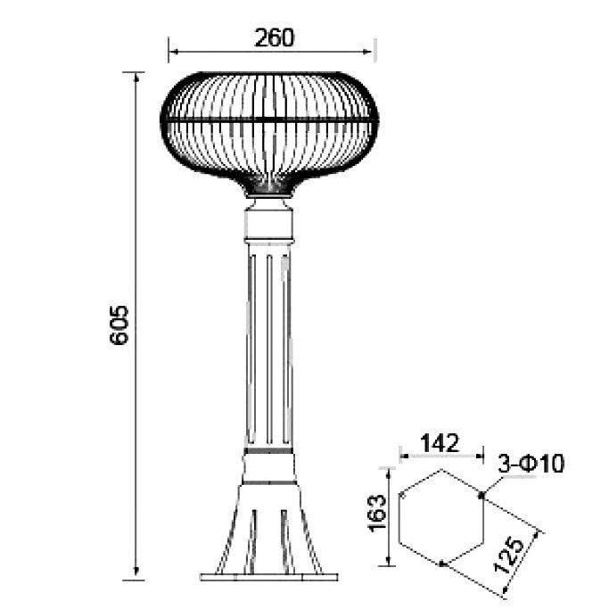 Waterproof IP65 High Quality Beautiful LED Lighting Solar Lawn Light in Garden