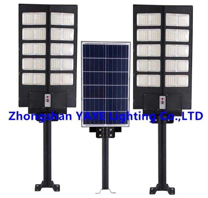 Yaye Factory Price IP67 Outdoor 400W 300W 200W All in One Solar Street Lamp with 3 Years Warranty/ Sensor Radar/Remote Controller/1000PCS Stock