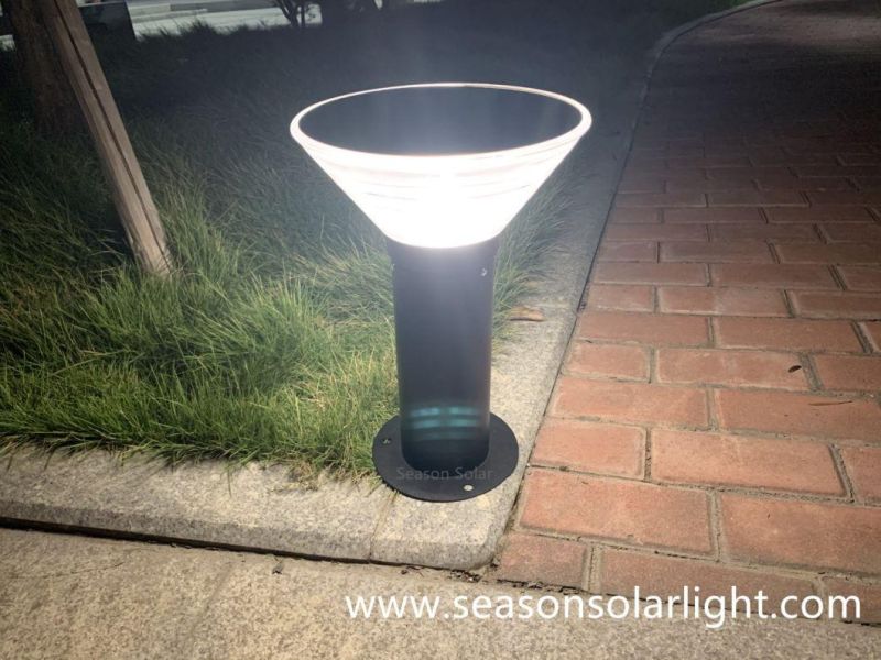 High Lumen Energy Saving Lamp 5W Outdoor Lighting LED Solar Pillar Light with LED Light