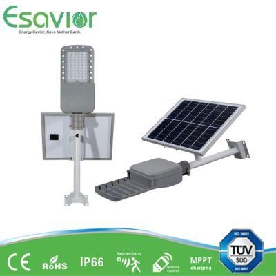 Esavior 30W Energy Saving Outdoor Solar Security Lighting LED Street Flood Light with 3 Years Manufacturer Warranty