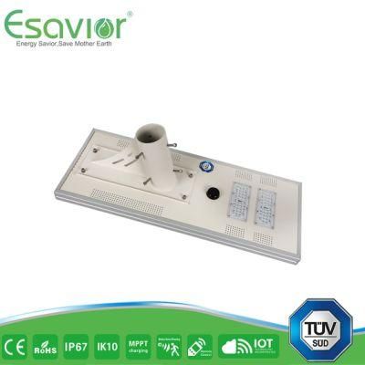 Esavior 50W Integrated All in One Solar Powered LED Solar Light Street/Pathway/Garden/Flood Light with Motion Sensor