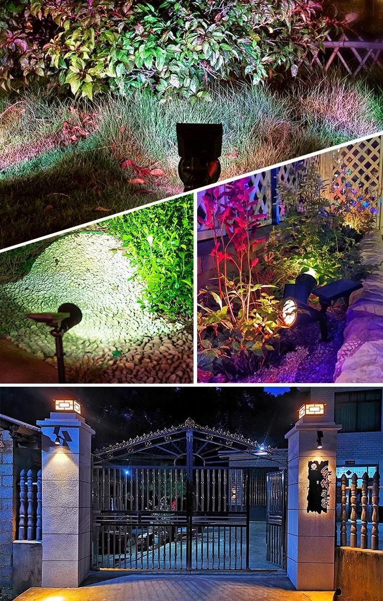 Bspro Decoration Modern Lamp Waterproof RGB Decor Outdoor LED Lawn Lights Solar Garden Light