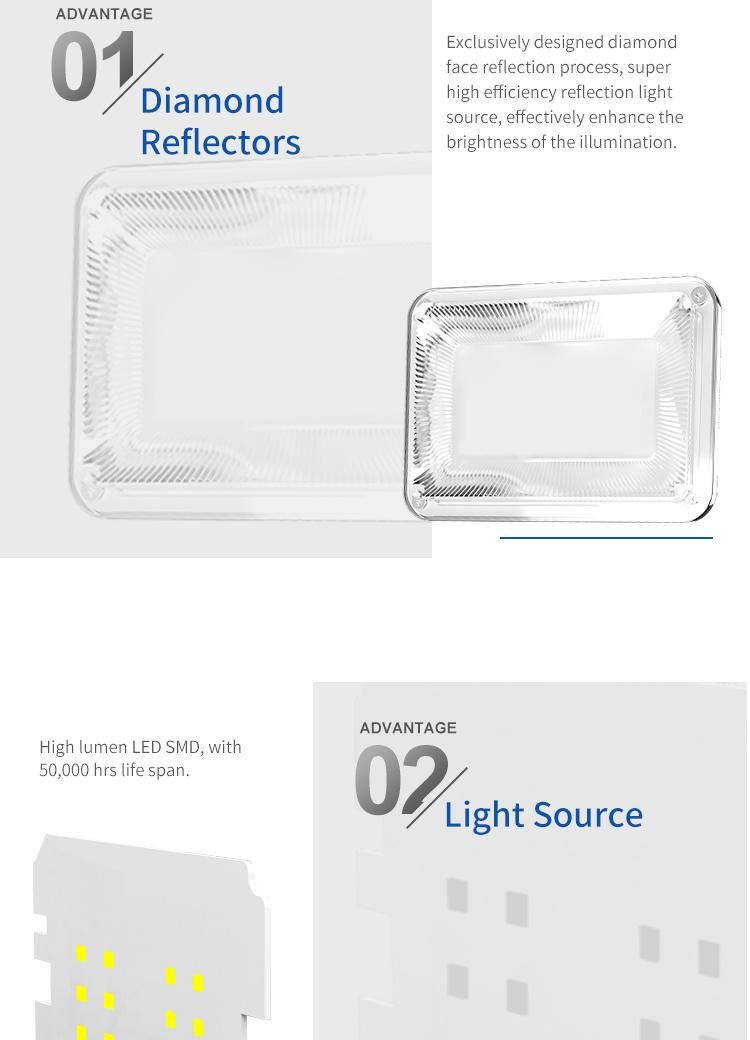 Exclusively Designed Solar Flood Light with Diamond Reflectors