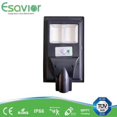 Esavior 30W All in One Integrated LED Solar Street/Road/Garden Light with Motion Sensor IP67