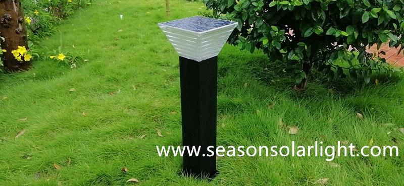 Square Standing Lawn Pathway Lighting Solar Outdoor Garden Light Solar Powered Decoration Lighting