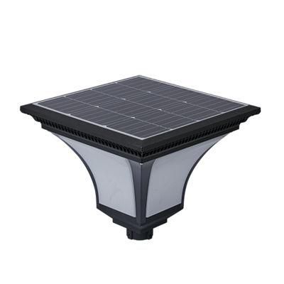 Smart Square Modern 50W Villa Outdoor All in One Solar Courtyard LED Light Lamp Lights Decoration Lighting Street Energy Saving Power System