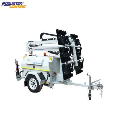 9m Floodlight Generator LED Mobile Light Tower for Mining