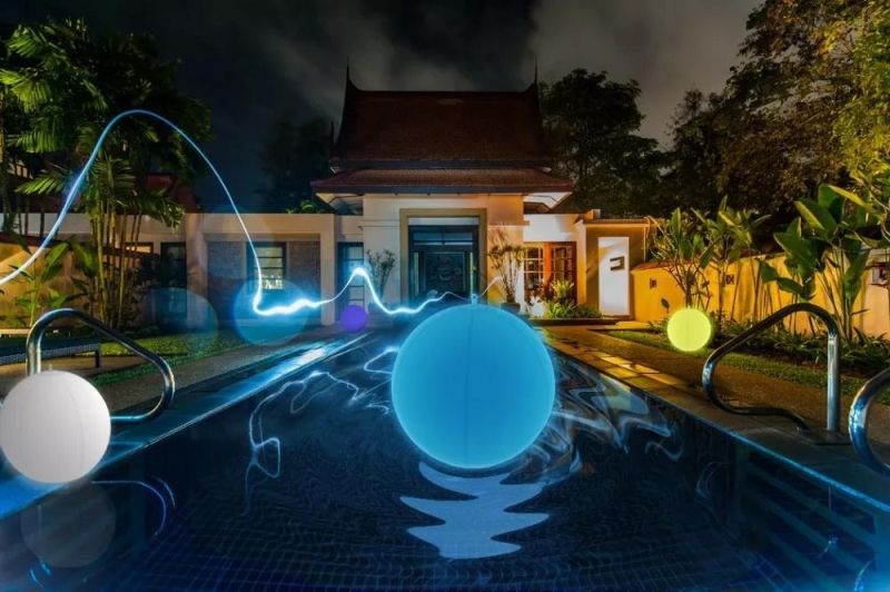 Inflatable Waterproof LED Solar Glow Floating Ball Light for Beach Party Garden Swimming Pool Decoration