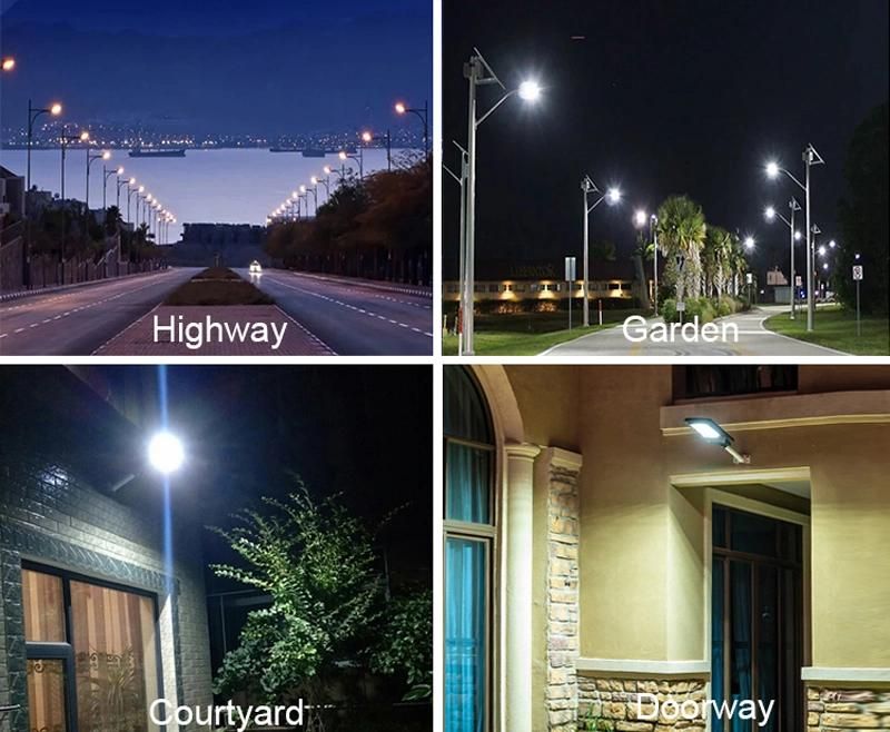 Solar Street Light ABS Street Lighting Integrated Outdoor Remote Control Solar Lamp