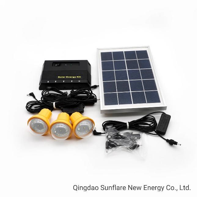 Portable LED Solar Kit with Mobile Phone Charger