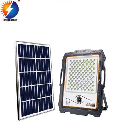 100W Solar Energy Saving LED Lighting IP67 Waterproof Flood Lamp with Camera