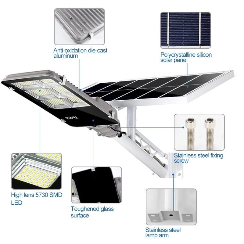 Zhongshan Hairolux Remote Control Outdoor Waterproof Solar Panel IP65 100W 200W 300W LED Solar Street Lights