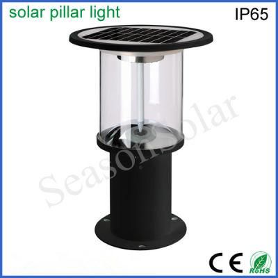 High Power LED Outdoor Solar Bollard Lighting with Ultra LED Sensor Light and 5W Solar Panel