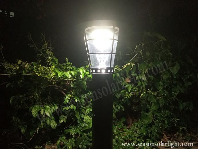 Wooden Painting Color LED Lamp IP65 Outdoor Yard Pathway Lighting Solar Garden Lamp with LED Lighting