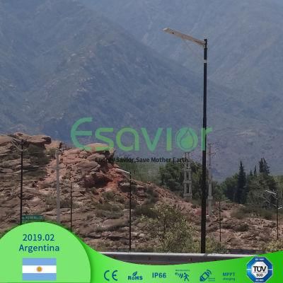 Esavior 60W IP68 Ce RoHS 40W Integrated LED Solar Street/Garden/Yard Light All in One