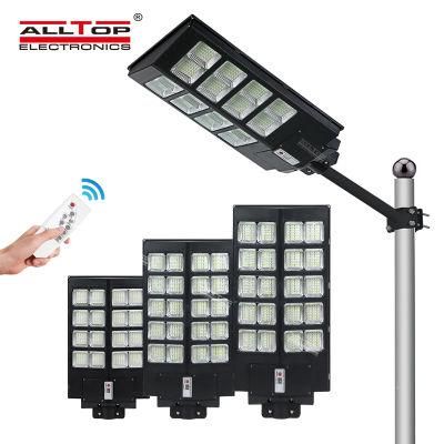 Alltop High Brightness All in One 300W 400W 500W Outdoor Stadium Garden LED Solar Street Light Price