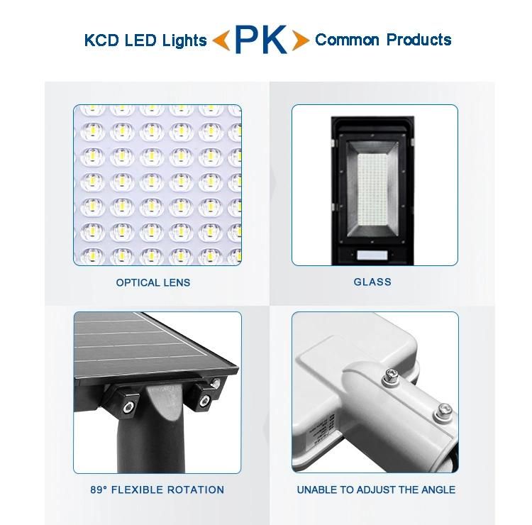 IP65 6000K Solar LED Streetlight 50W 100W All in One LED Solar Street Light