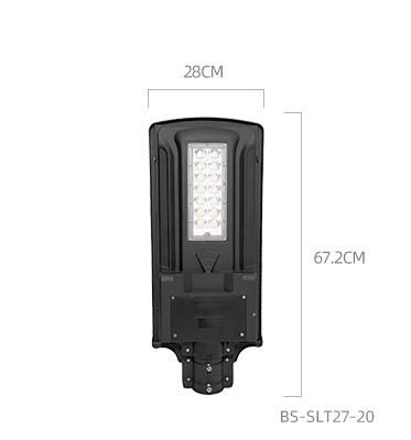 Bspro Comercial Industrial Super Prices Outdoor Lights 20W Integrate System Road Pole Panel LED Solar Street Light