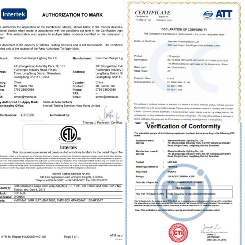 ETL Certified LED MR16 Spotlight for Damp Locations