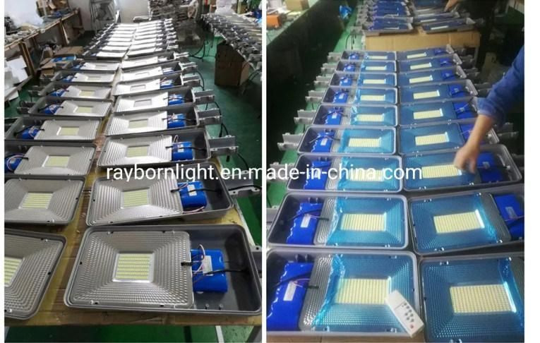 70W 100W 120W LED Integrated Solar Panel Street Lamp for Parking Lot Garden Lighting