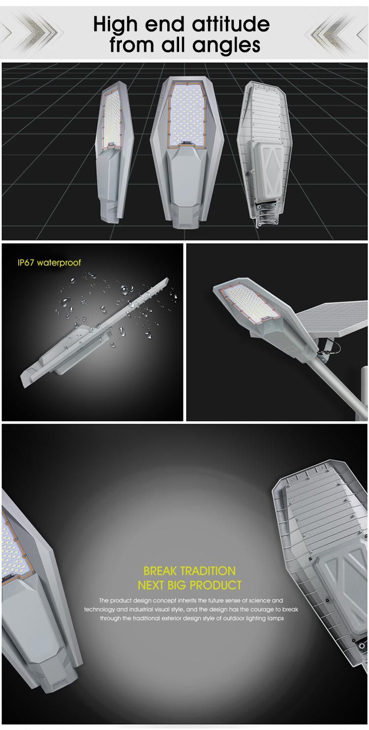 Manufacturer100W/200W/300W/400wsolar LED Road Wall Garden Street Light with Radar Sensor/Remote Controller/1000PCS Stock Solar Lamp