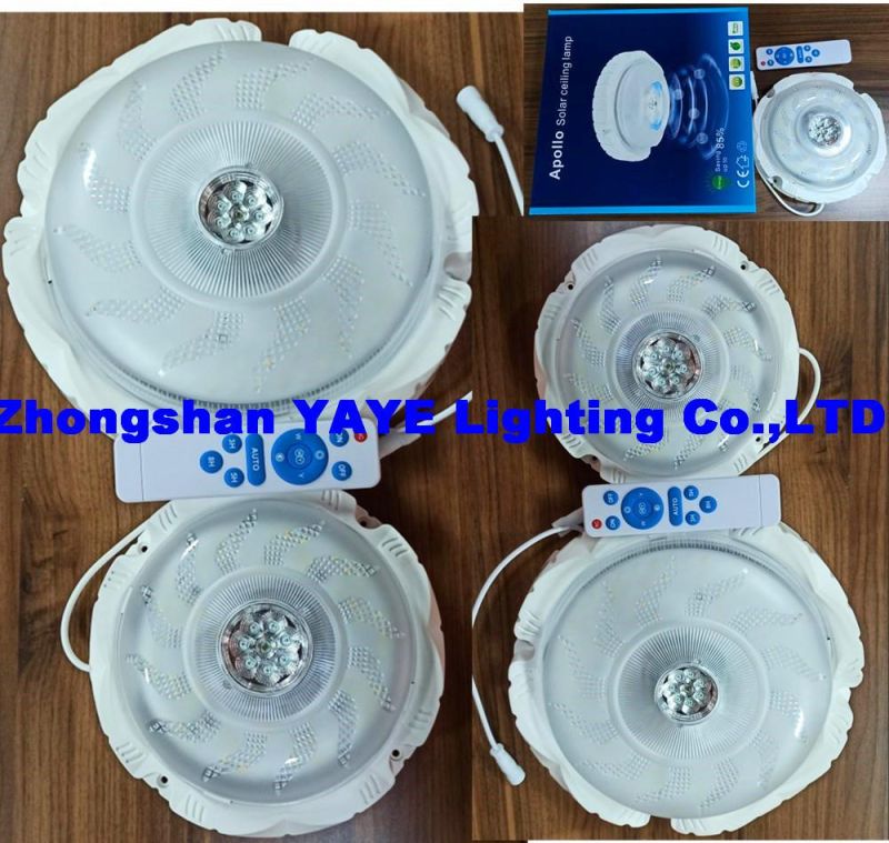 Yaye Hot Sell New Design 200W/100W/50W Remote Controller Solar LED Downlight with Solar Panel