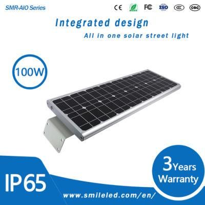 30W 50W 60W100W120W Super Bright Waterproof Outdoor All in One LED Integrated Solar Street Light