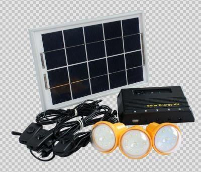 6W/5V Poly Solar Panel Top Sale Energy Conservation LED Outdoor Solar Home Lighting System/Kit/Light