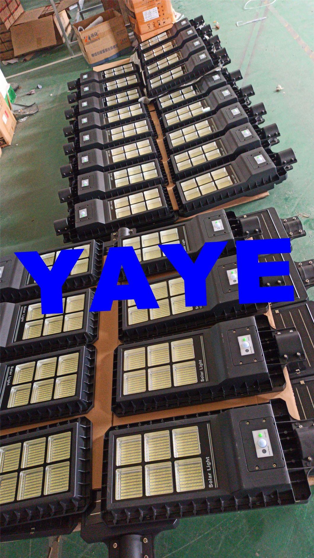 Yaye 2022 Best Supplier of 100W/200W/300W Motion Sensor All in One Solar Street Garden Road Wall Light From Zhongshan Yaye Lighting Co., Ltd with 500PCS Stock