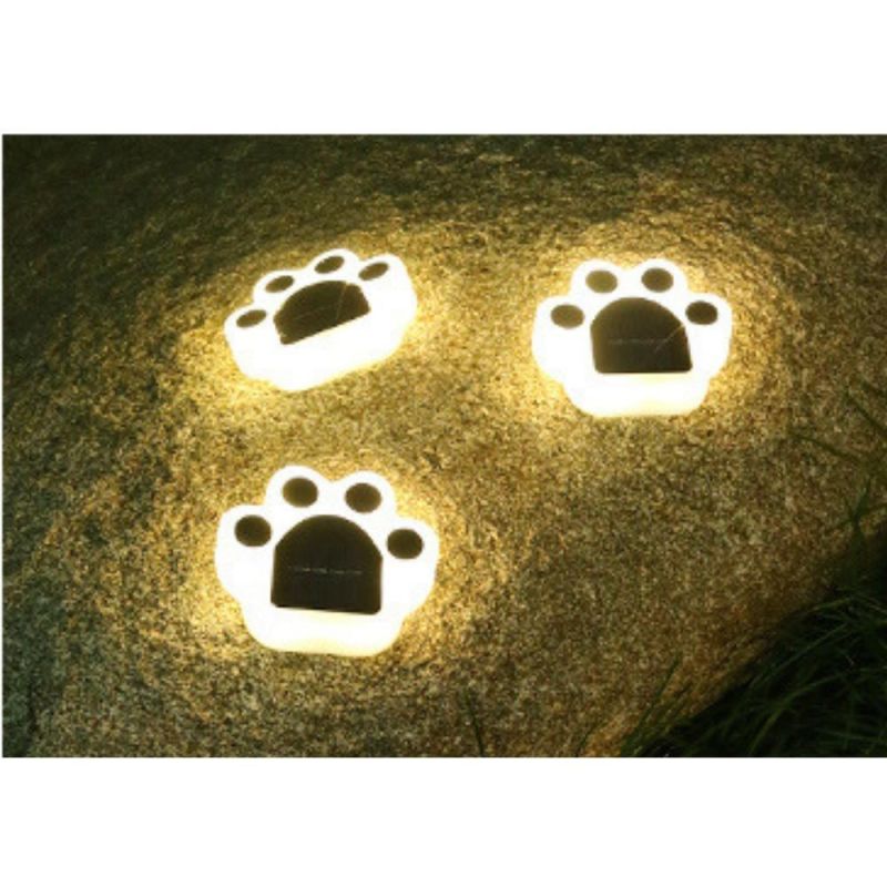 Solar Lawn Lamp Bear Palm Lamp LED Solar Garden Underground Lights Bear Claw Lawn Lamp Waterproof Garden Path Fence Lamp Wyz20511