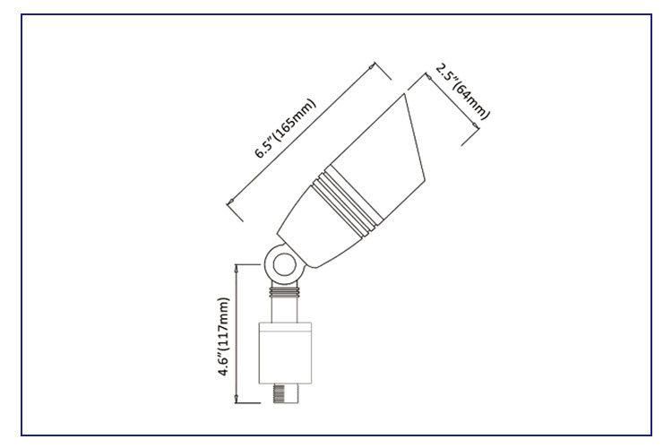 ETL Certified - RGBW Toya APP Controlled - Lt2505b Brass Spot Light for Outdoor Landscape Lighting