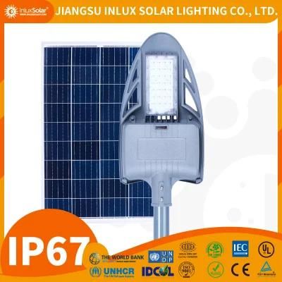 Inlux Solar Patent Design 2 in 1 Solar Street Lamp, Long Working Hour Boat Dock DC LED Street Light in Qatar