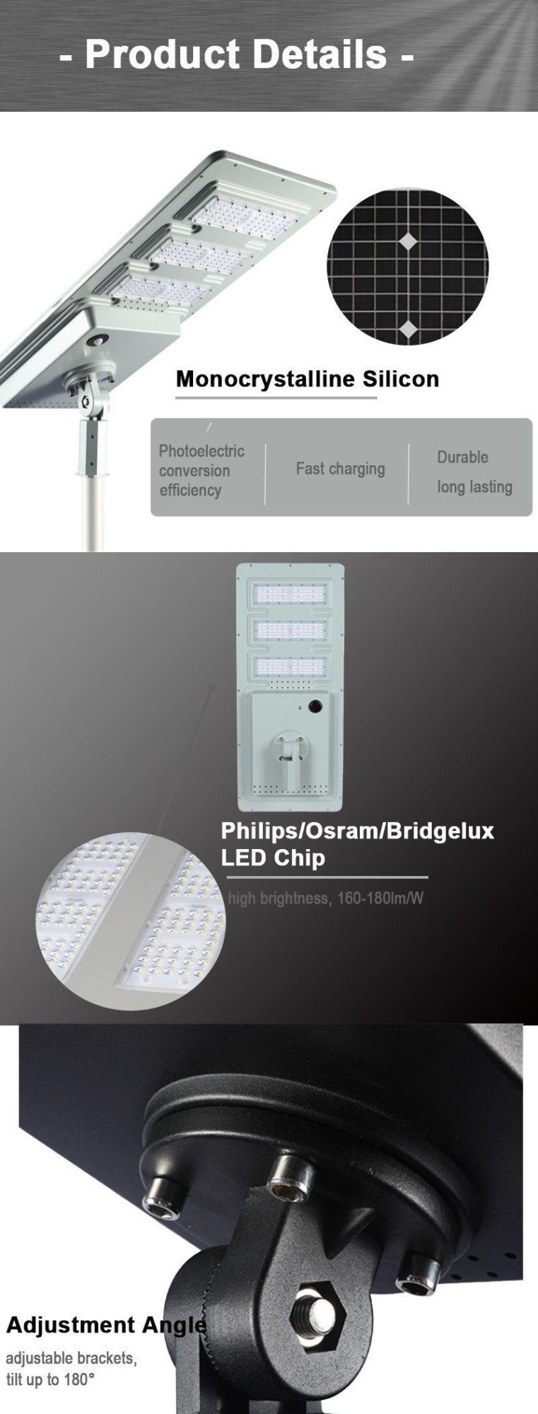 All in One HP S02b LED Energy Solar Street Light