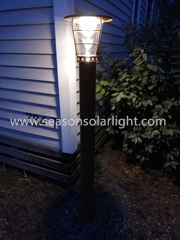 High Lumen LED Lighting Lamp Customized Height Outdoor Solar LED Garden Lamp for Walkway Lighting