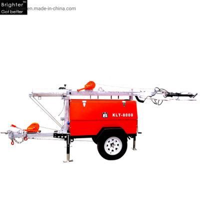 Emergency Night Work Mobile Tower Light with Diesel Generator and Metal Halide