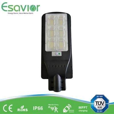 Esavior 90W All in One LED Solar Light for Pathway/Roadway/Garden/Wall Lighting