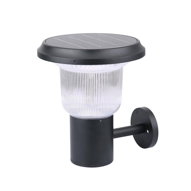 LED Solar Energy Garden Pathway Seurity Pillar Spike Light Outdoor Solar Wall Light