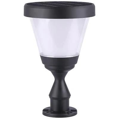 2021 New Solar Product IP6 Waterproof Warm Light Solar Pillar Lamp for Path Home Park Gate Outdoor