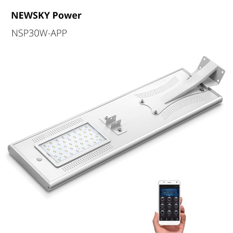 Outdoor 30W Highway APP All in One Solar Street Lighting