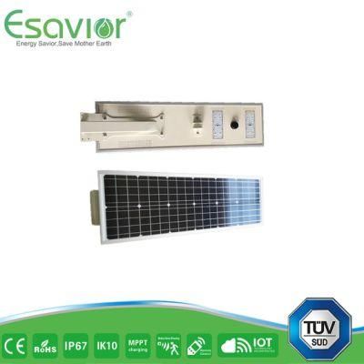 Esavior 65 Hours Dim Mode Discharge Time 50W Solar Street Lights Solar Lights Outdoor Lighting